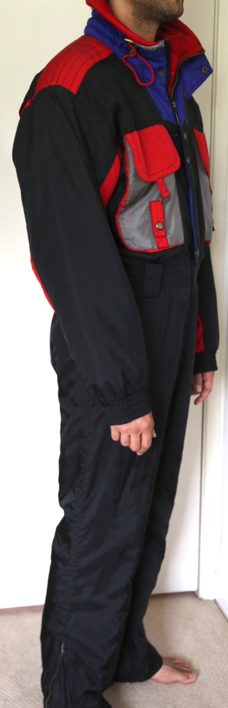 Retro 1980s Men's Ski Suit Winter Wear Insulated Snow Suit Etsy