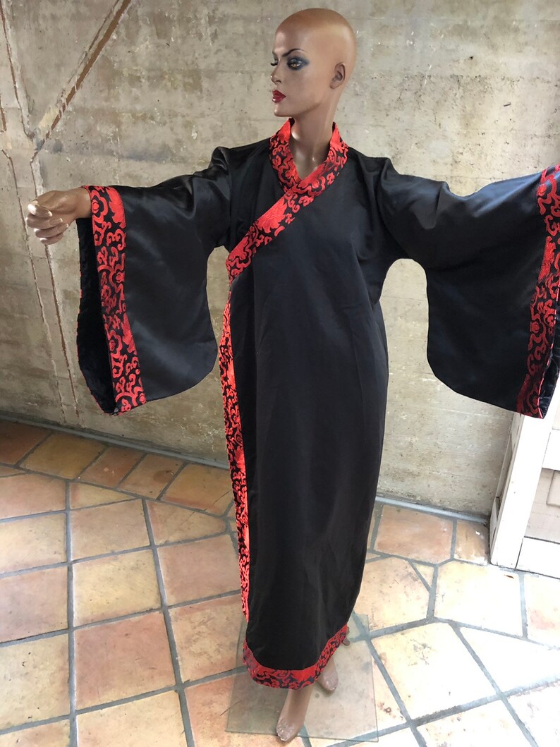 1990s Incredible Kimono Outerwear Womens Ethnic Designer Look Photo Shoot Boho Bohemian Amazing Asian Jacket