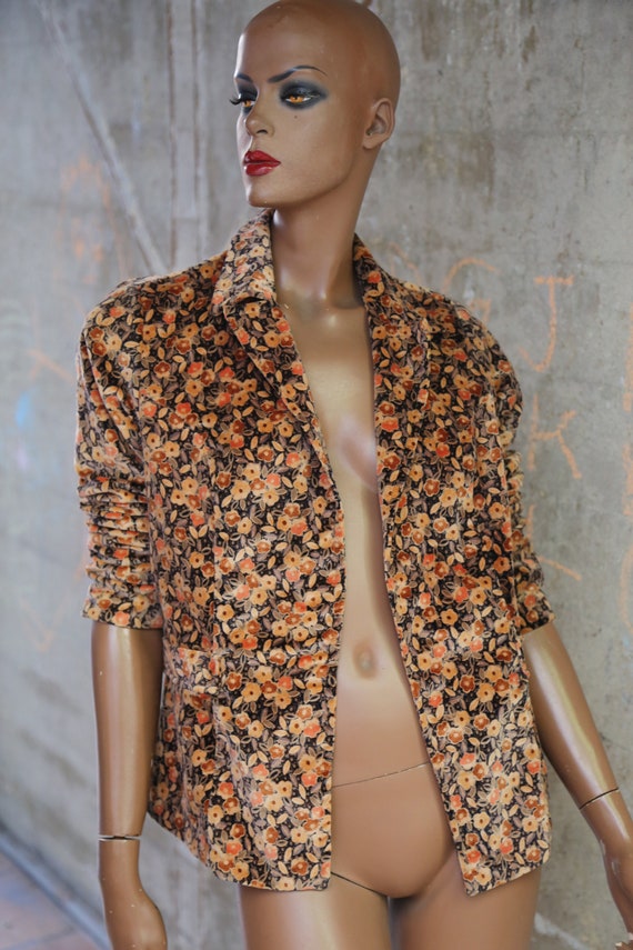 Beautiful Brown Floral Women's Blazer