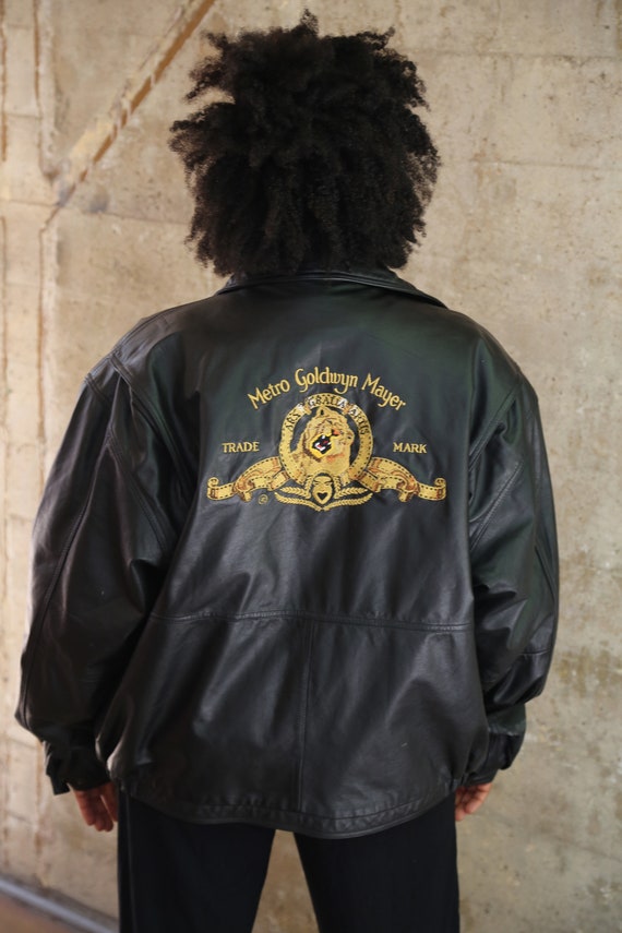 1990s Vintage Leather Black Jacket