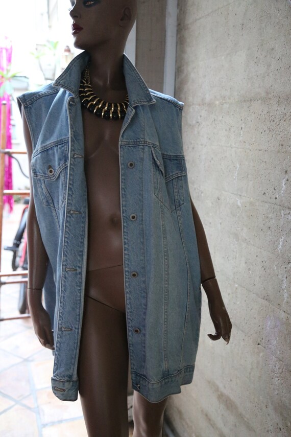 3X Denim Vintage Large Vest