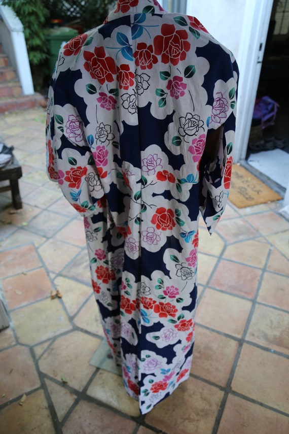 1990s Japanese Kimono Floral Beautiful Outerwear … - image 3