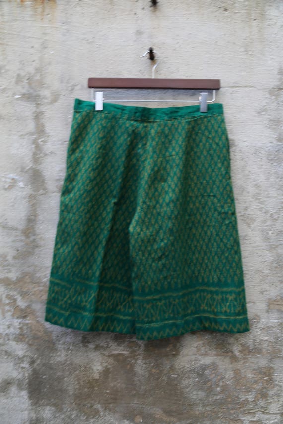 Green Abstract Vintage Two Piece Women's Casual C… - image 5