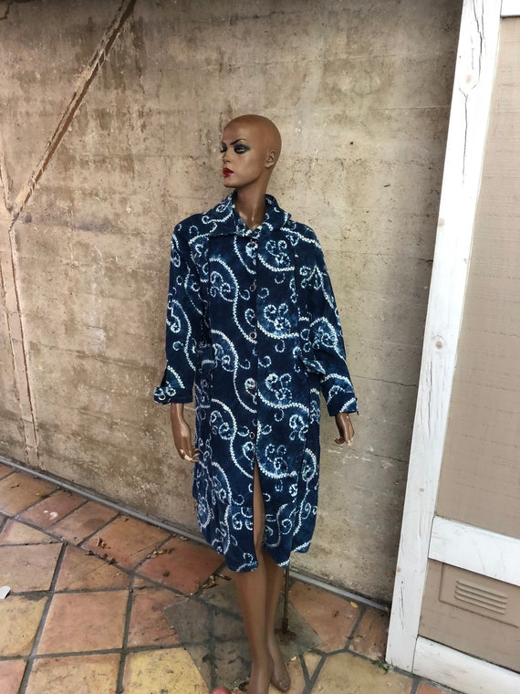1990s Navy Blue Overcoat Jacket