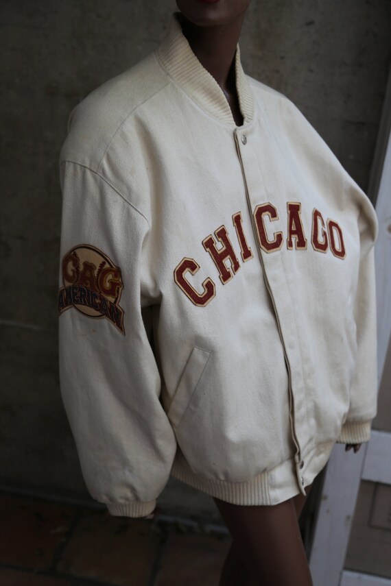 1917 1917 1917 professionnel la veste de Baseball blanc Negro Leagues Made in USA des années 80 Remake de Baseball Fan Chicago patché génial Lettermans veste RAD f4706b 1917 1917 1917 professionnel la veste de Baseball blanc Negro Leagues Made in USA des années 80 Remake de Baseball Fan Chicago patché génial Lettermans veste RAD f4706b