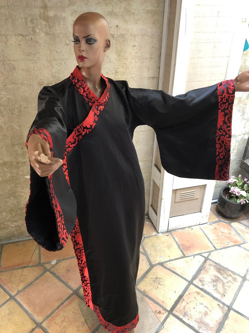1990s Incredible Kimono Outerwear Womens Ethnic Designer Look Photo Shoot Boho Bohemian Amazing Asian Jacket