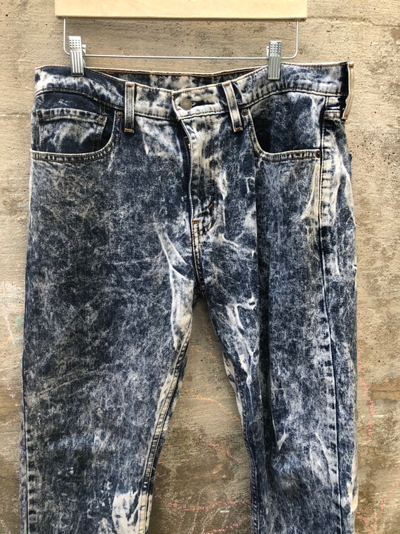 1990s Stonewashed Levi’s Jeans pants Unisex 34x32… - image 2