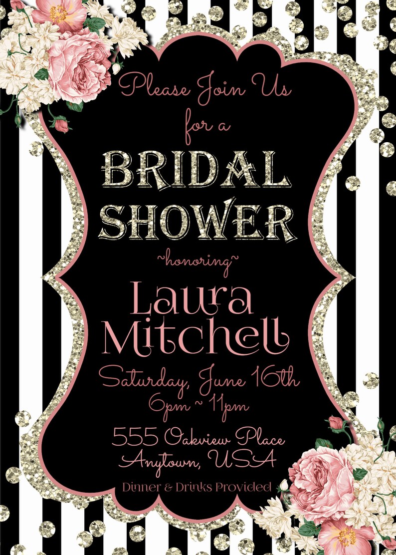 Instant Download Bridal Shower Invite Templett Invitation Edit Yourself Invitation Bridal Shower Invitation Editable Template