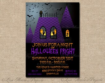 Halloween Party Invitation DIY Printable or Printed - Etsy