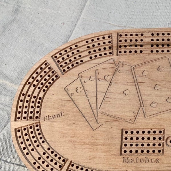 4 Player Cribbage Board Etsy