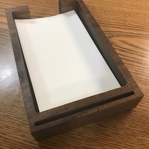 Kaarthouder voor briefkaarten van 6 x 4, ideaal om notities in te bewaren of zelf te ordenen (verkrijgbaar in walnoot of esdoorn)