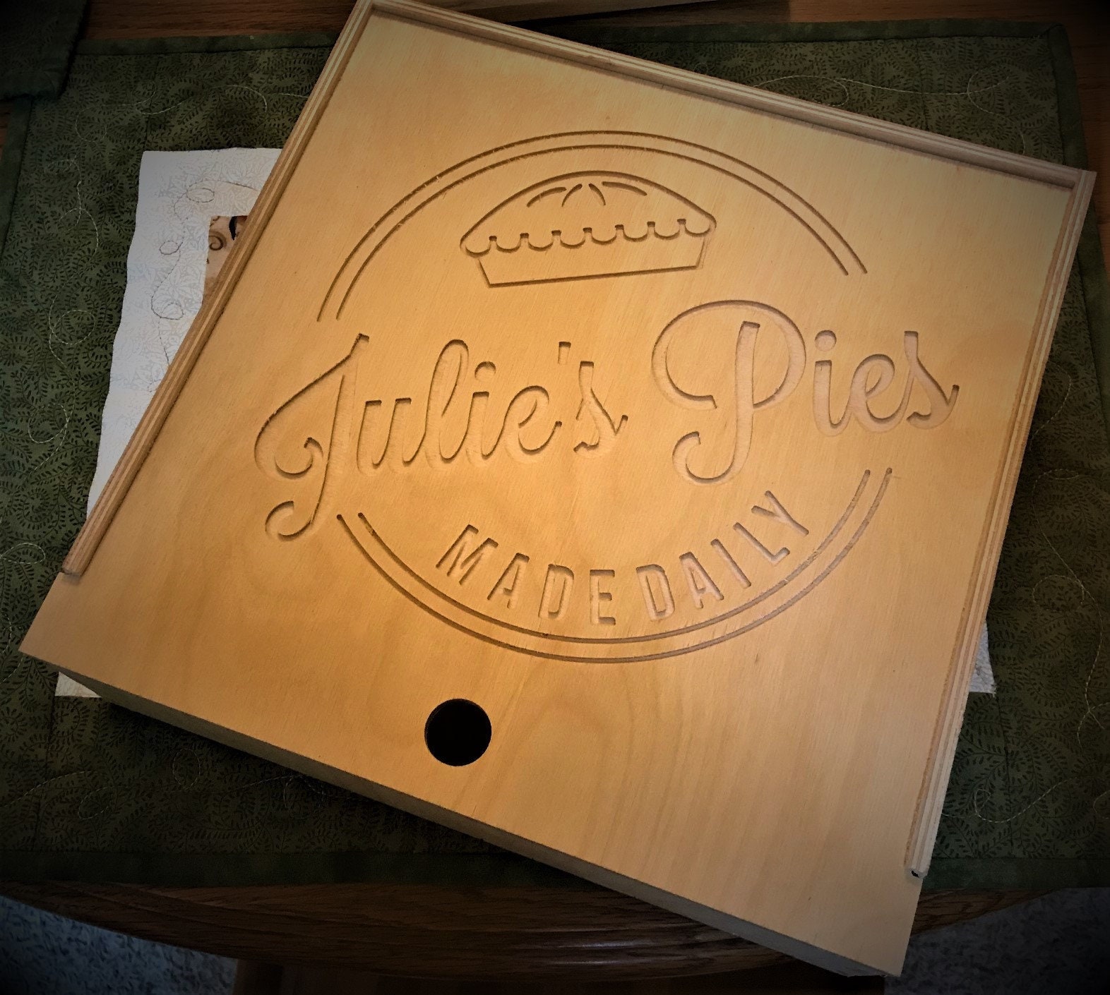 Wood Pie Box, Pi Day Decorations, Pi Day Gifts, Pi Day, Gift for