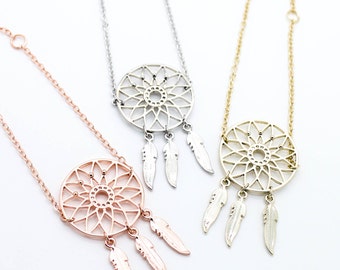 Dreamcatcher gold / silver plated bracelet love, cute, adorable