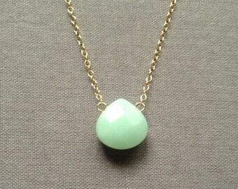 Amazonite stone gold filled necklace pretty, lovely, cute, adorable jewelry