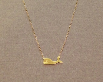 Wishing you whale 14k gold filled necklace pretty, lovely, cute jewelry