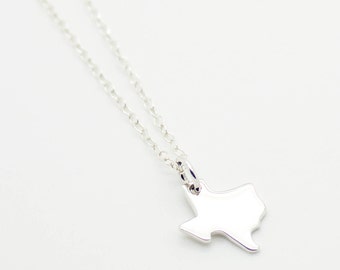 Texas state sterling silver necklace pretty, lovely, cute, adorable, jewelry