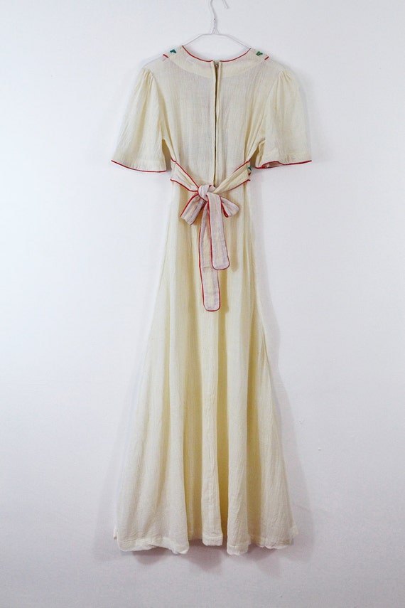 DEADSTOCK 60s Indian gauze dress 70s vintage Boho… - image 4