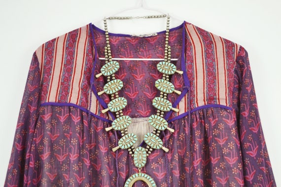 Prudence Indian Dress | 70s VTG Indian Gauze Dres… - image 2