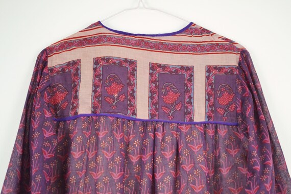 Prudence Indian Dress | 70s VTG Indian Gauze Dres… - image 3