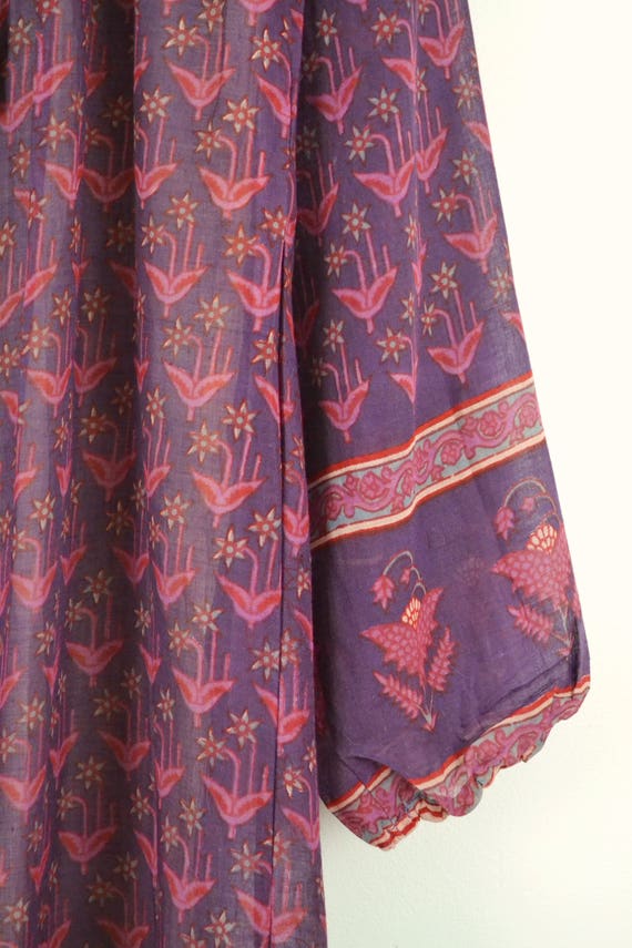 Prudence Indian Dress | 70s VTG Indian Gauze Dres… - image 4