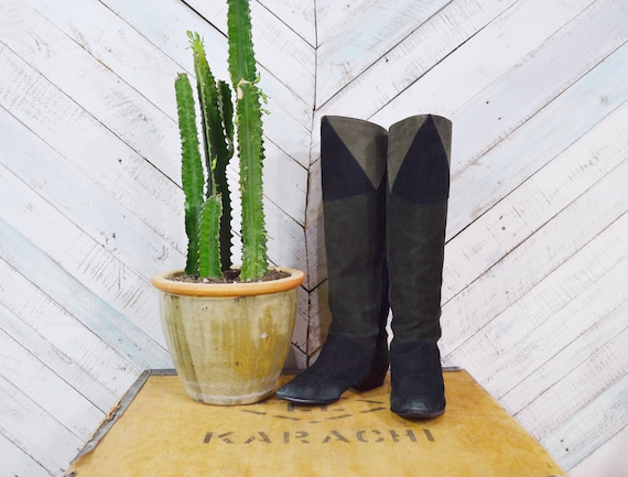 80s vtg YSL boots | Yves Saint Laurent boots | 19… - image 1