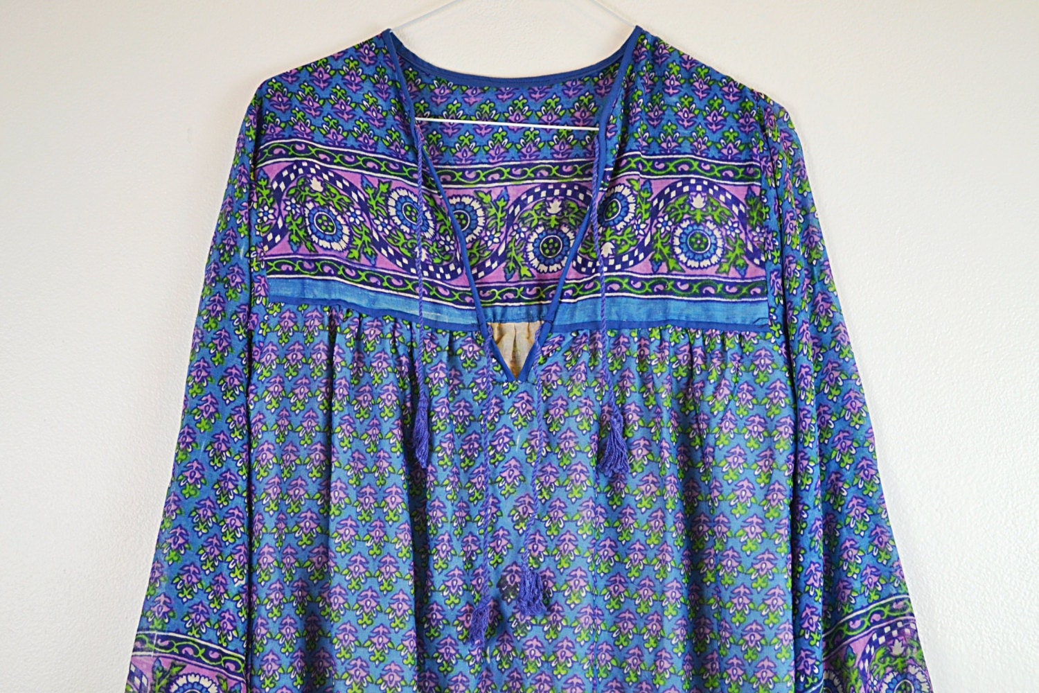 Indika Indian Dress 70s Vintage Indian Gauze Dress 1970s - Etsy