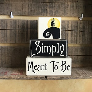Simply Meant To Be Wedding Anniversary Personalized Wood Sign