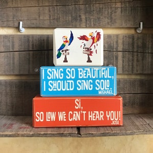 I Sing So Beatutiful Tiki Room Stacking Blocks | Tiki Room