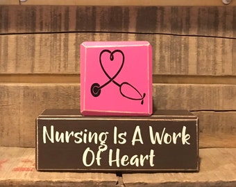 Nursing Work of Heart Stacking Blocks