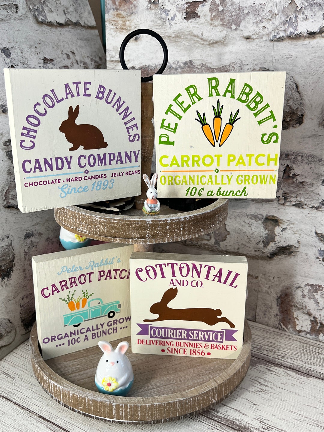 Classic Peter Rabbit Mini Sign | Chocolate Bunny | Spring Truck ...