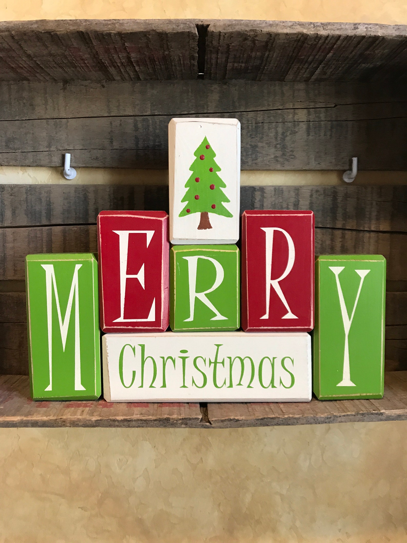 Merry Christmas Blocks 