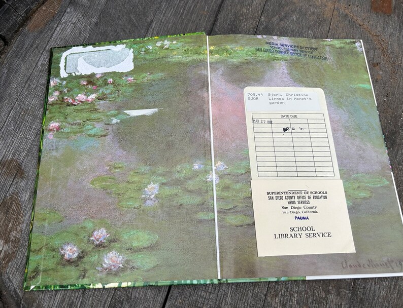 Linnea in Monets Garden/Vintage Hardcover Childrens Book image 4