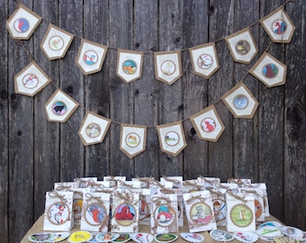 Children's book theme party package/burlap birthday decor