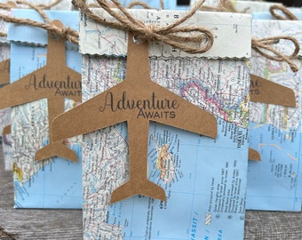 Adventure Awaits World Map Favor Bags Set of 20