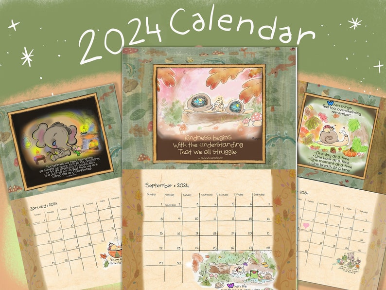 CALENDAR USA and Canada orders ONLY, Sketches in Stillness 2024 image 6