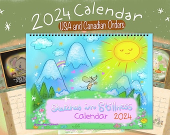 CALENDAR USA and Canada orders ONLY, Sketches in Stillness 2024