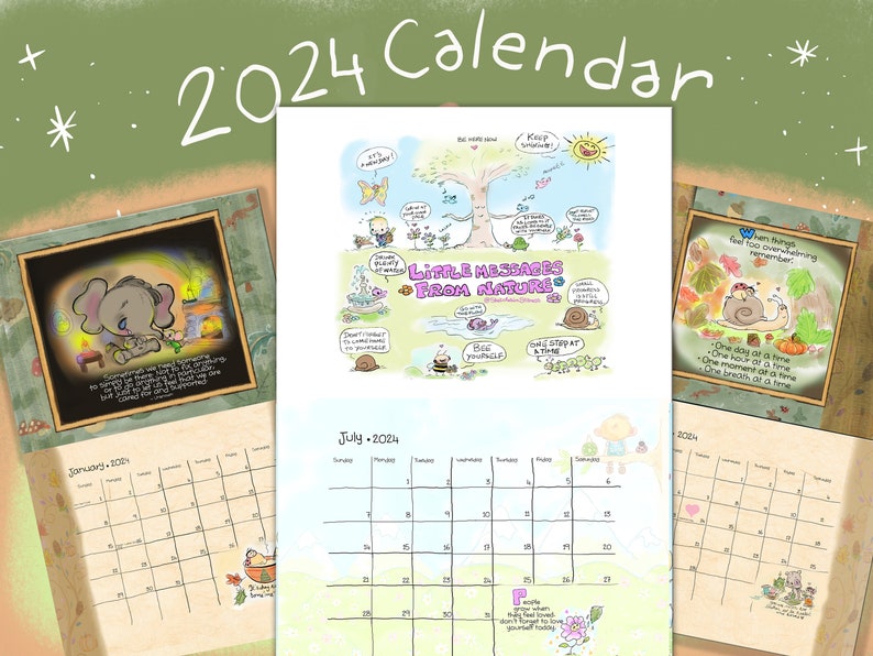 CALENDAR USA and Canada orders ONLY, Sketches in Stillness 2024 image 3