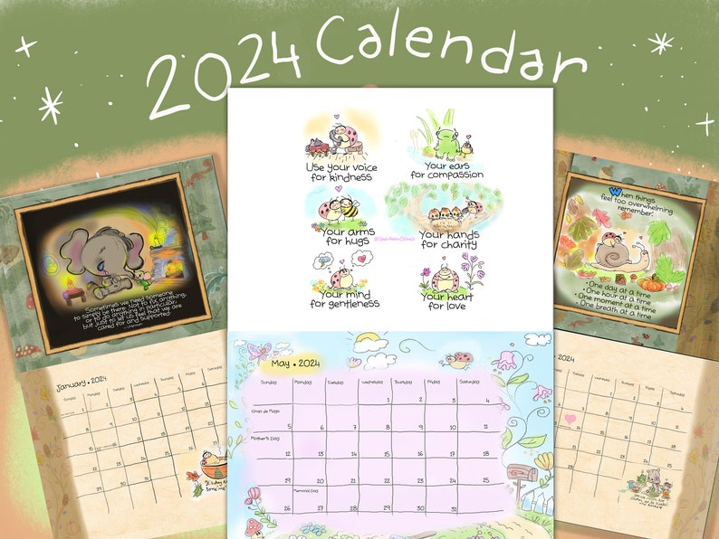 CALENDAR USA and Canada orders ONLY, Sketches in Stillness 2024 image 5