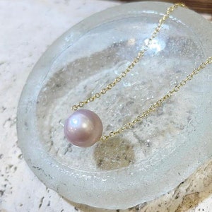 AAA Pink Edison Pearl Hawaiian Pearl Jewelry Necklace Floating Pearl -  pistachio tahitian edison pearl