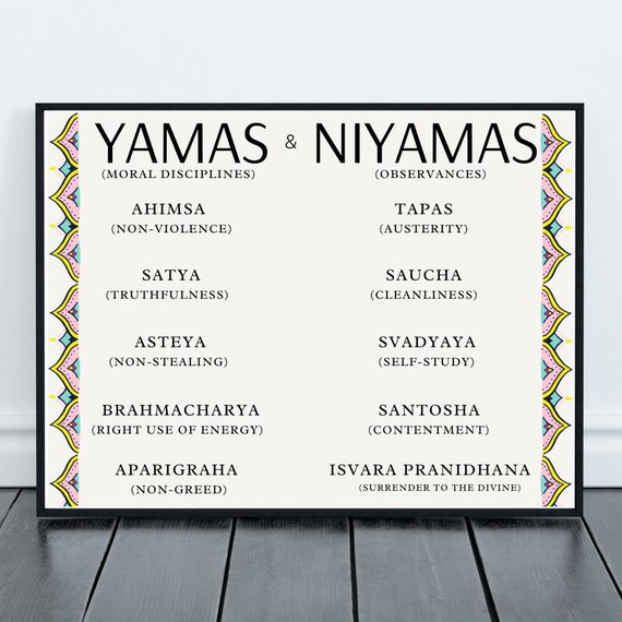 Yamas And Niyamas Poster