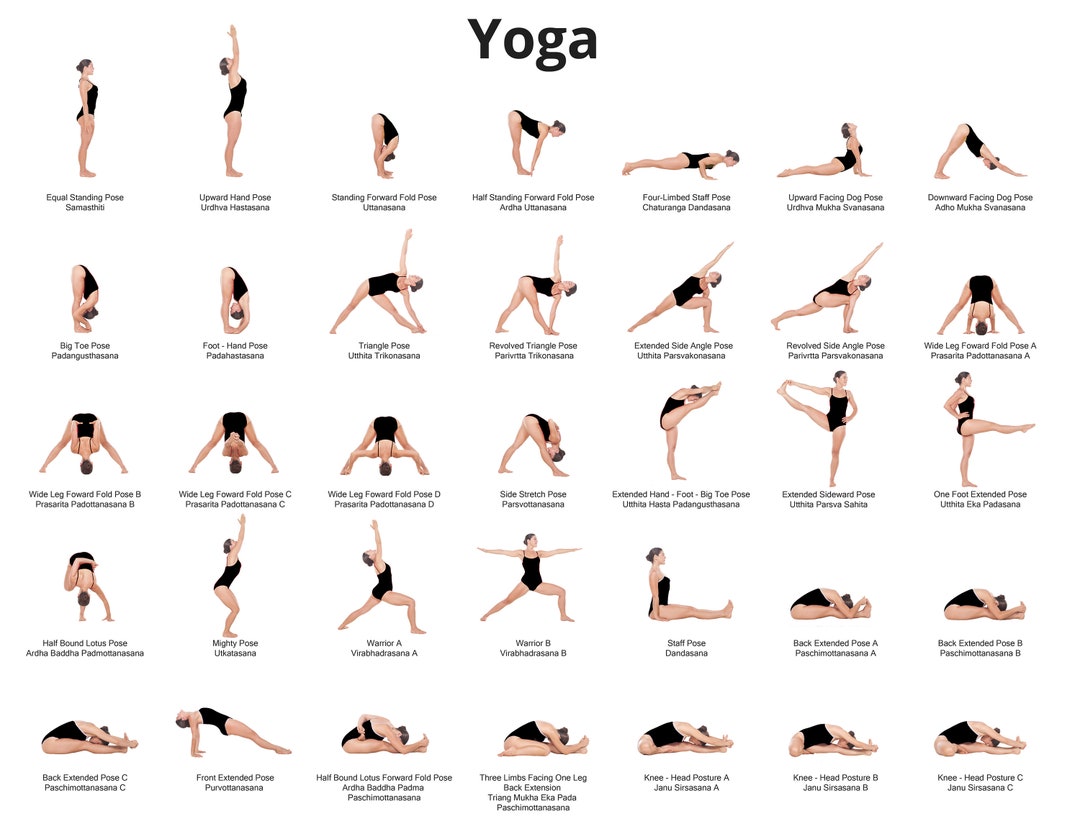 Yoga Poses Print - Mindful and Co Kids