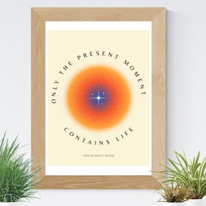 Thich Nhat Hanh Quote Digital Print Downloadable Poster You print yourself Buddhism Mindfulness Inspirational Quote Wall Art