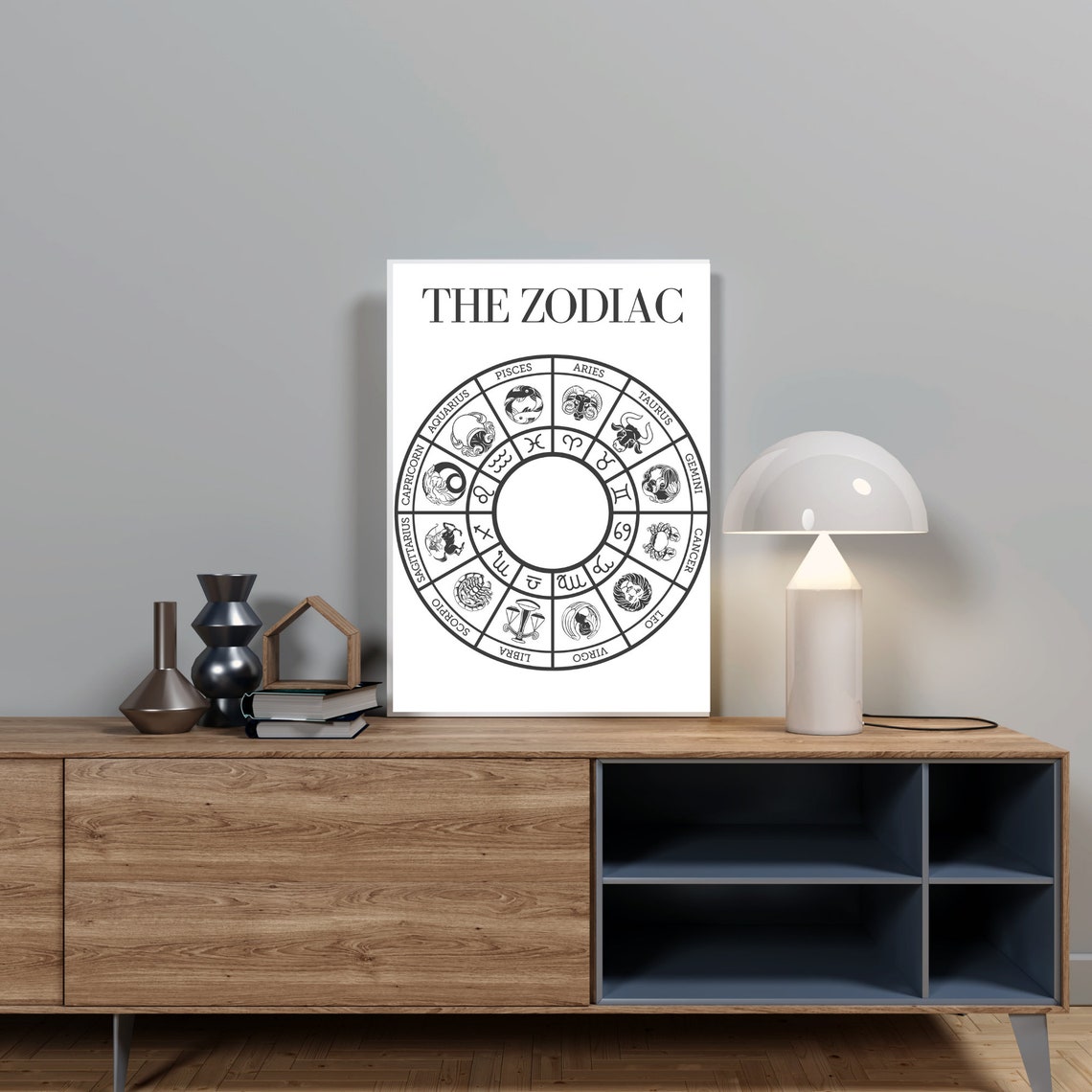 Zodiac Wheel, Celtic Wheel, Astrology Poster, Zodiac Signs Art Print ...