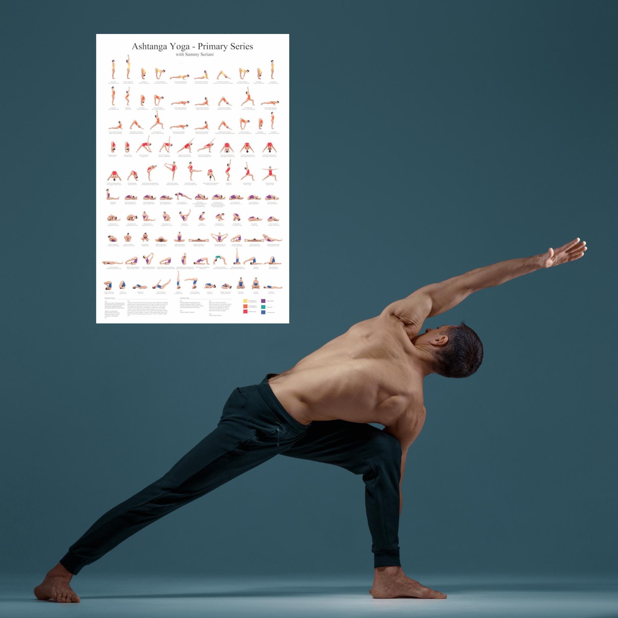 Ashtanga Yoga Primary Series Poster, Printable Yoga Chart (PDF) - Etsy