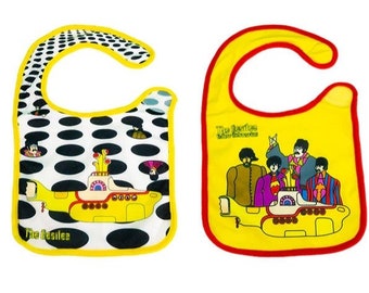 Officially Licensed Beatles Baby Bibs, 2-pack