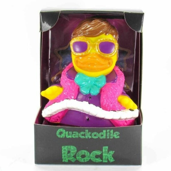 Quackodile Rock (Elton John)  Rubber Ducky Collectible Bath Toy for Kids / Adults
