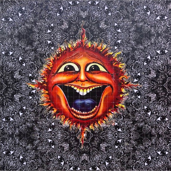 Buy Blotter Art sunface Signed by Grateful Dead Artist Mike Dubois. LSD,  1960s, Psychedelic Hippie Culture Art Tree of Life Trippy Online in India -  Etsy