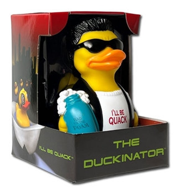 Duckinator (Arnold Schwarzenegger )  Rubber Ducky Collectible Bath Toy for Kids / Adults
