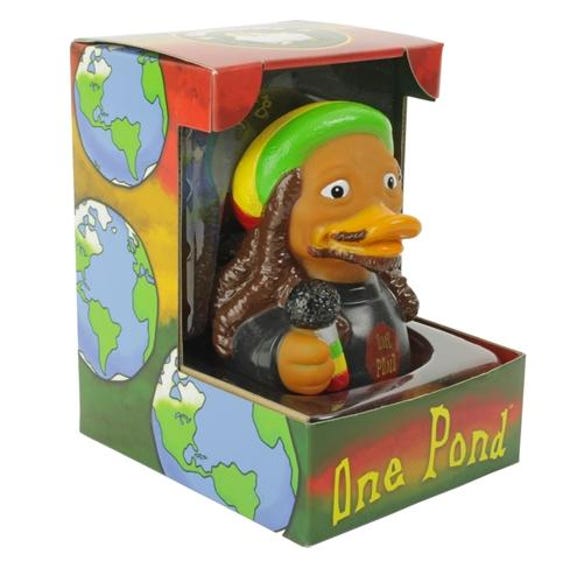 One Pond One Love Rubber Ducky Collectible Bath Toy for Kids / Adults