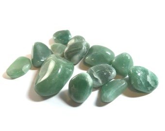 Green Aventurine Tumbled Stones 100 gram lot